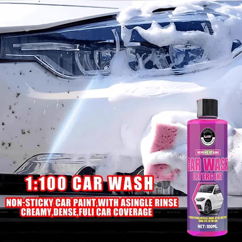 Foam Car Wash Liquid - 100ml, Suitable for Cars, Motorcycles and Motorhomes, PE Formula | Efficient Cleaning | Creamy Texture