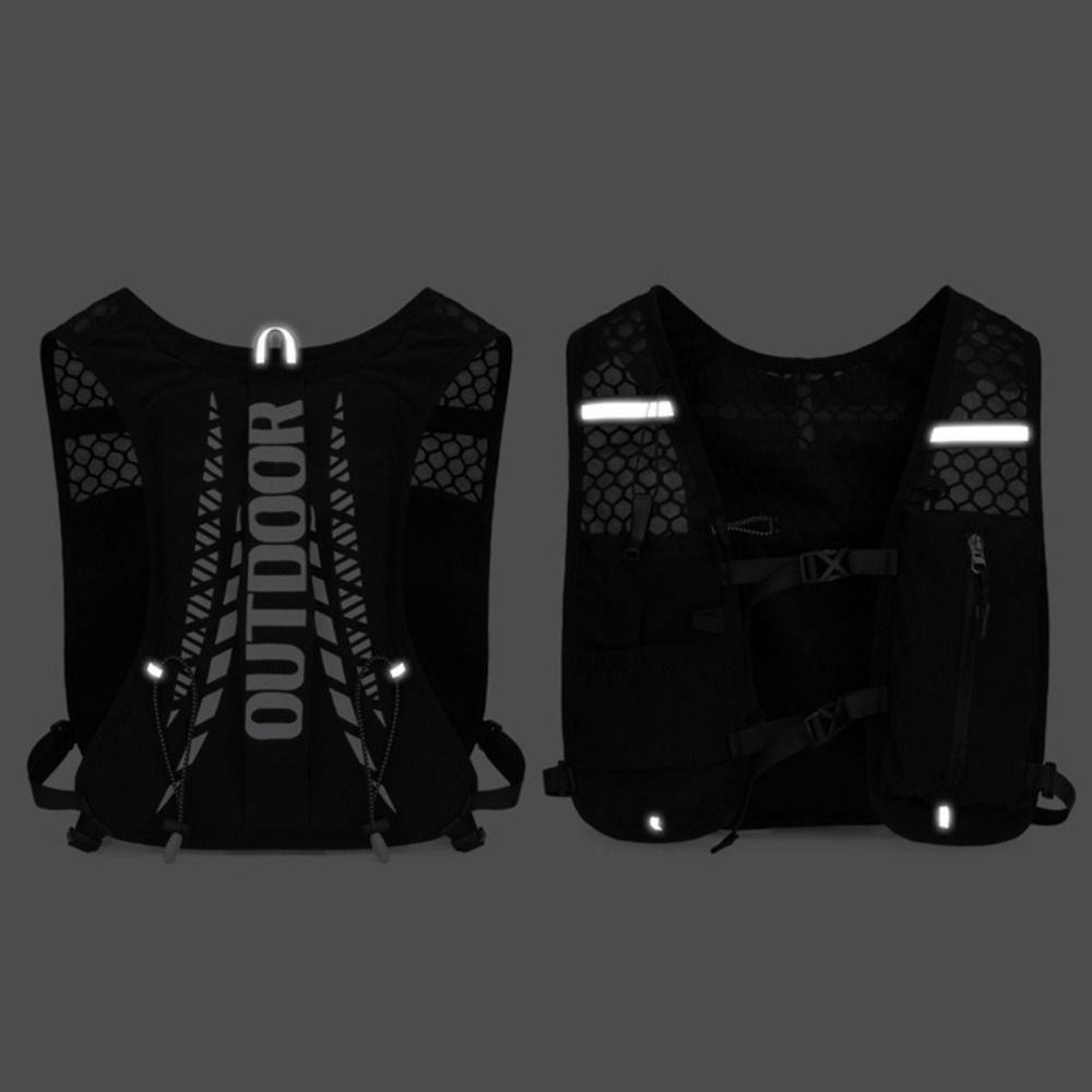 Vest Style Running Vest Nylon Trail Running Backpack Reflective Running Bag For Women Men