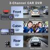 WIFI 3 Channel Dash Cam for Cars Camera Black Box 1080P Video Recorder Rear View Camera for Vehicle Car DVR Car Accessories