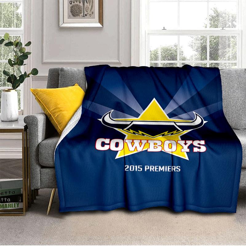 North Queensland Rugby Blanket Suitable for Sofas, Beds, Offices, And Camping - Perfect Gift for Halloween Christmas