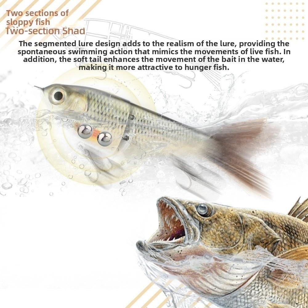 Твердые приманки Приманка для ловли окуня Глайдовая игра Свимбейт Высокоэффективная искусственная приманка Морская рыбалка