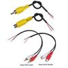 Car Connector Rca Female / Male Audio Cable 1way 2way Adapter Av Single Video Plug Stereo Extension Wire Diy Tools