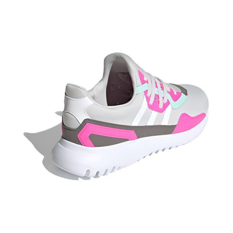 adidas Flex J Серые кричащие розовые детские кроссовки Grey-One Cloud-White FX5324