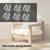 50pcs 5 Holes Iron Sofa Spring Clips Fasteners Furniture Sofa Spring Hook Hanger Fixed Clamps Bed Accessories Hardware
