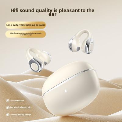 Новые Bluetooth-наушники с клипсой, интеллектуальное шумоподавление, высокое качество звука, спортивные, долговечные, беспроводные Bluetooth-наушники