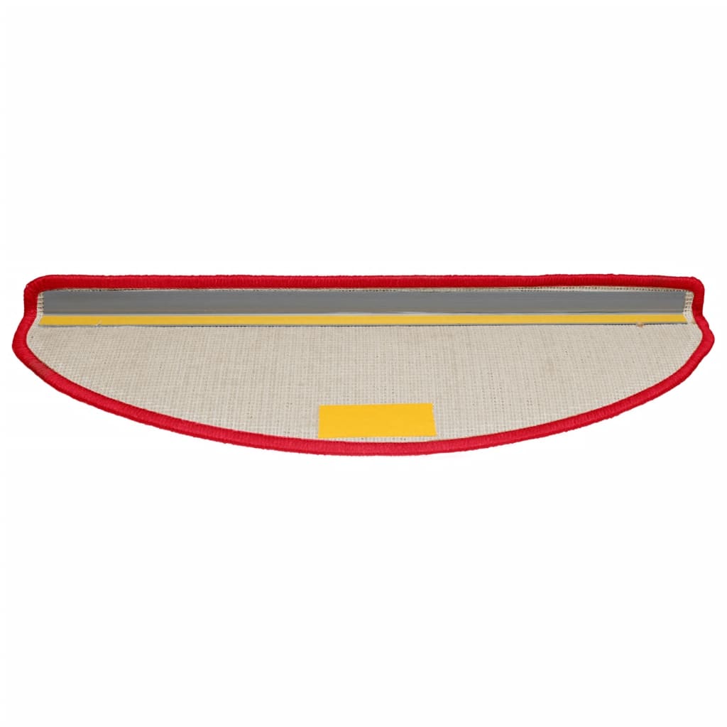 Коврики на ступеньки 10 шт. 65 x 21 x 4 см Красные Полукруглые Большие