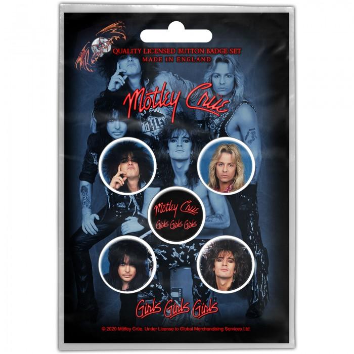 Значок Motley Crue Girls для девочек (Пакет из 5)