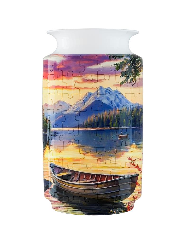 Non-Toxic Puzzle Flower Vase Panda 3D Porcelain Design Made Plastic Home Decoration And Flower Arrangement Housewarming Kids Toys Gifts