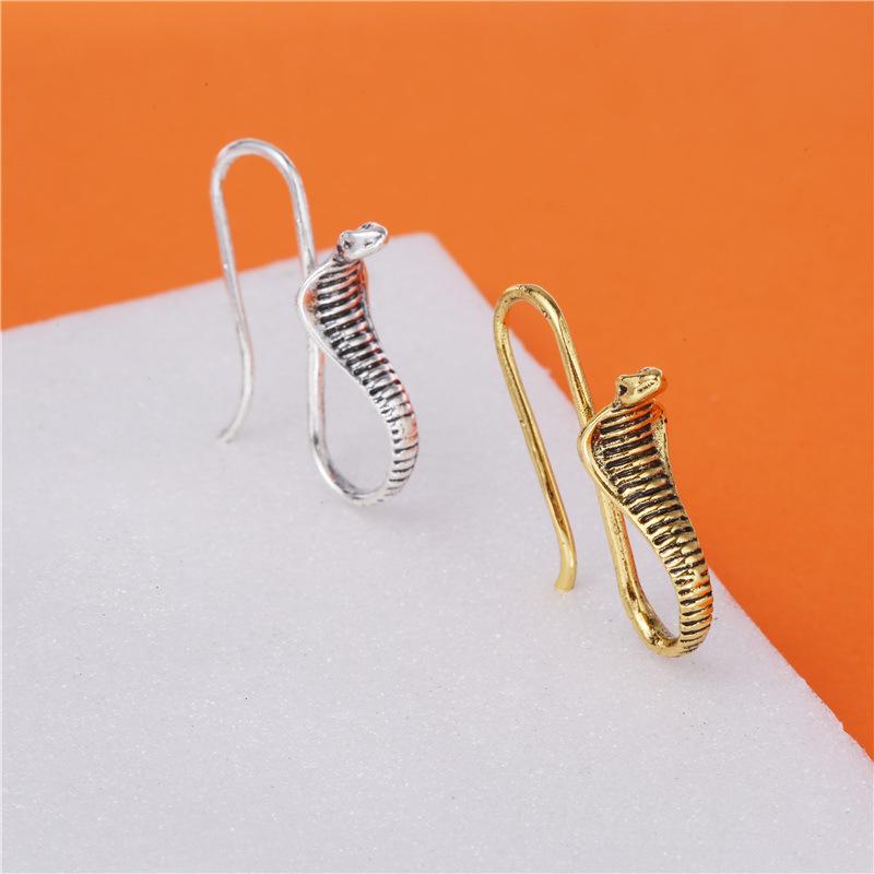 New retro snake personalized earrings fashionable and popular women's simple accessories