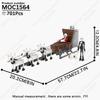 MOOXI Horror Game Monster Demon Train Clown Action Figures MOC Bricks Models Assembled Building Blocks Toys Kids Halloween Gifts