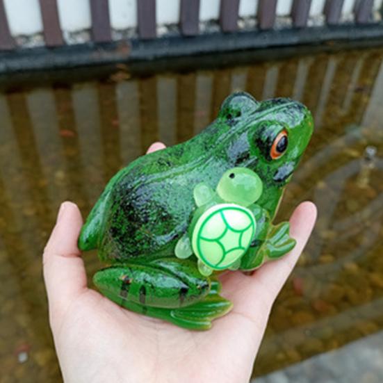 Садовый орнамент из смолы лягушка черепаха скульптура дворовое искусство фигурка газон сад патио балкон наружный декор