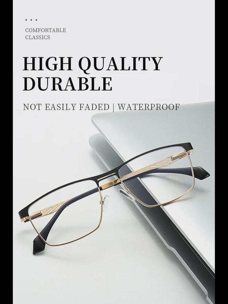 Мужские металлические очки с защитой от синего света — идеально подходят для путешествий, вождения и уличного стиля