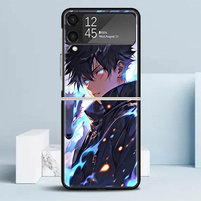 Kaisen J-Jujutsu Фушигуро Мегуми Чехол для телефона Samsung Galaxy Z Flip7 Flip6 5G Flip5 Flip4 Flip3 ZFlip 7 6 3 4 5 Ударопрочный Ba