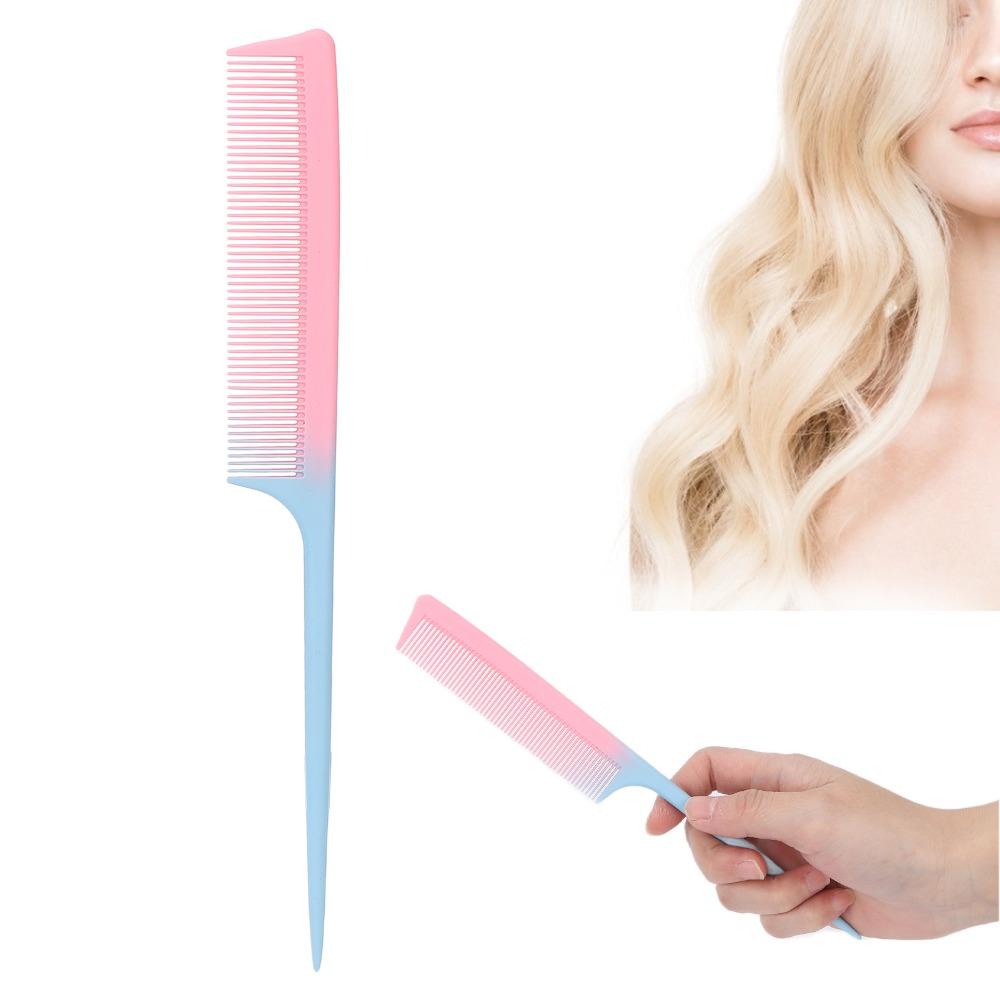 Gradient Tail Comb Professional Hairdressing Comb Home Color Work Gradient Tail Comb Daily Use