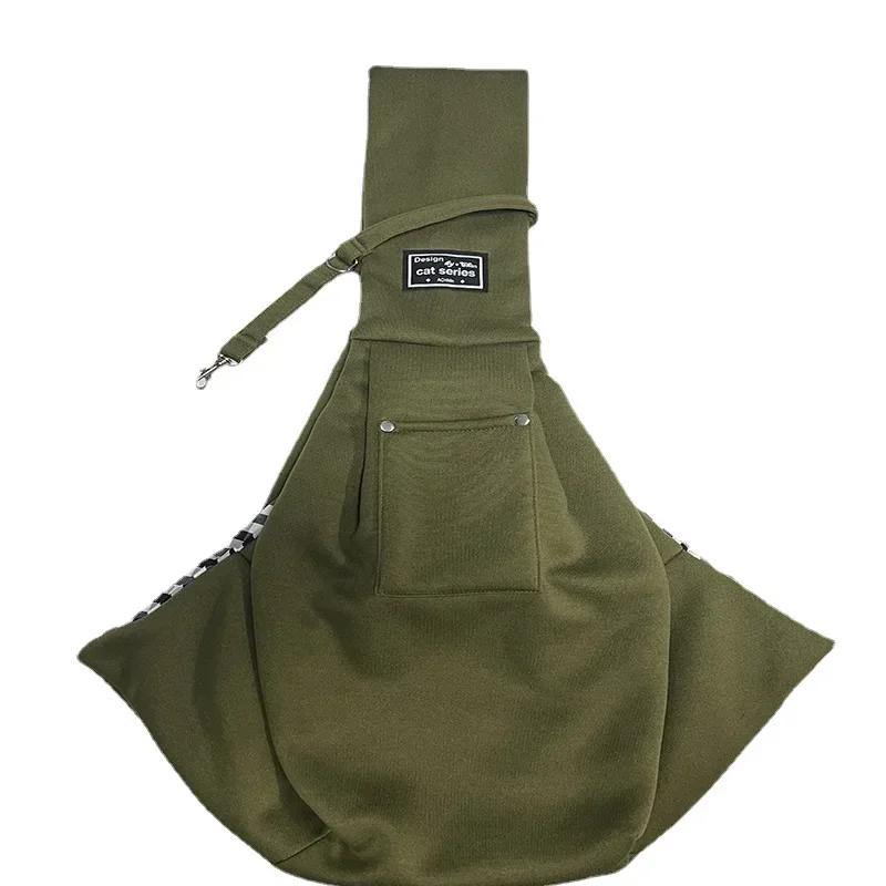 Сумка-переноска для собак на открытом воздухе, регулируемая, на одно плечо, переносная, дышащая, большой емкости для кошек и собак