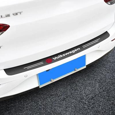 Для VW Volkswagen Jetta MK5 Golf 1 шт. Автомобильные наклейки из углеродного волокна для защиты заднего бампера и багажника Для Volkswagen VW Touran Beetle Golf
