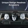 Car Headrest Cover Wear Resistant High Elasticity Easy To Install Wrap Protection Personalized Funny Car Seat Head Cover