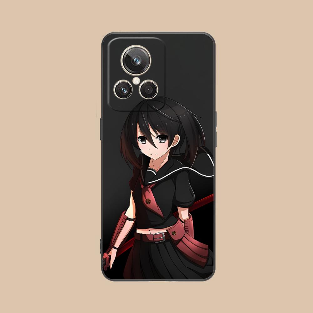 Akame Kurome Matte TPU Mobile Phone Case for Realme GT 8 Neo Pro C75 73 71 C67 65 C55 53 C35 31 C20 15 Colorful Cover