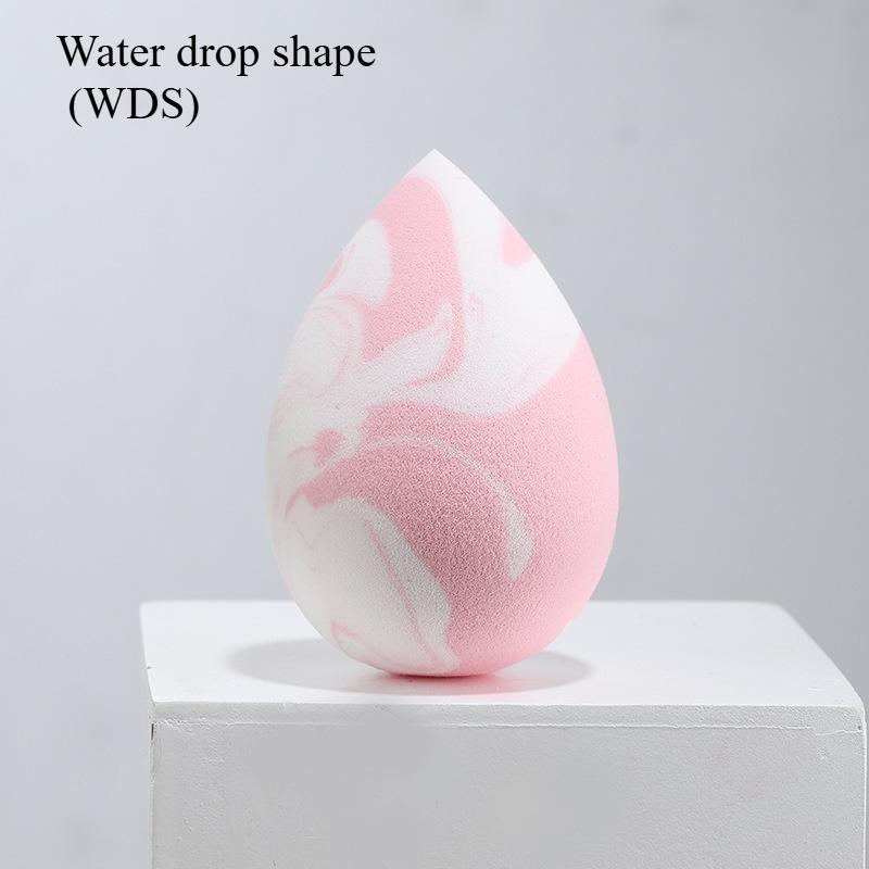 1Pc Makeup Sponge Beauty Egg Gradient Color Soft Double-sided Wet and Dual-use Fit Without Eating Powder