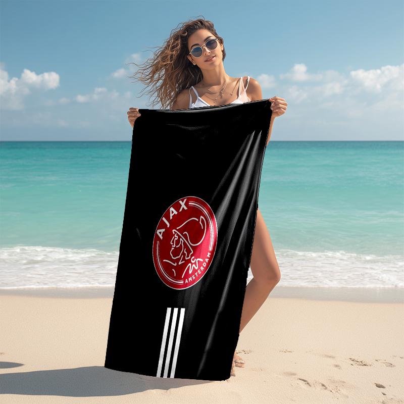 1 шт. Пляжное полотенце Ajax FC, удобное и плотное, а также полотенце для плавания/ванной/пикника/кемпинга, подходит для пляжей на море