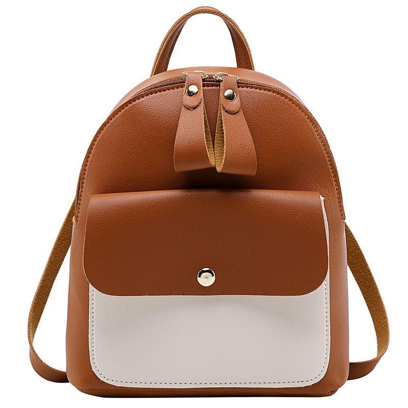Sophisticated Mini Rucksack Handbag For Women And Girls In Soft Pu Leather