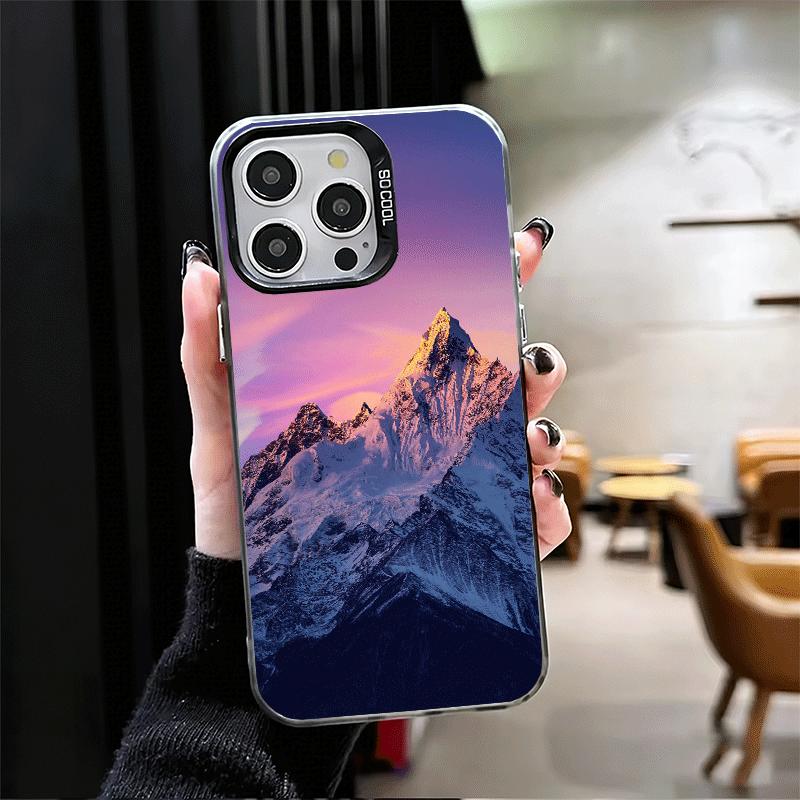 Ландшафт Горных Вершин Ударопрочный Чехол для Телефона для iPhone 17 Air 16 16E 15 Pro Max 14 Plus 13 Mini 12 Задняя Крышка Противоударный Funda