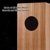 Коробка для барабана Cajon, деревянный барабан, ручной барабан, гладкая глянцевая поверхность, ударный инструмент из древесины зебры для
