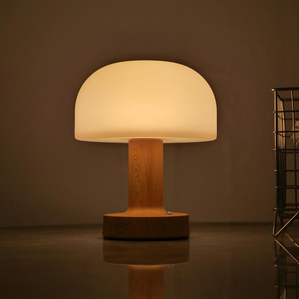 Креативная настольная светодиодная лампа-гриб с USB, ночник для прикроватной тумбочки