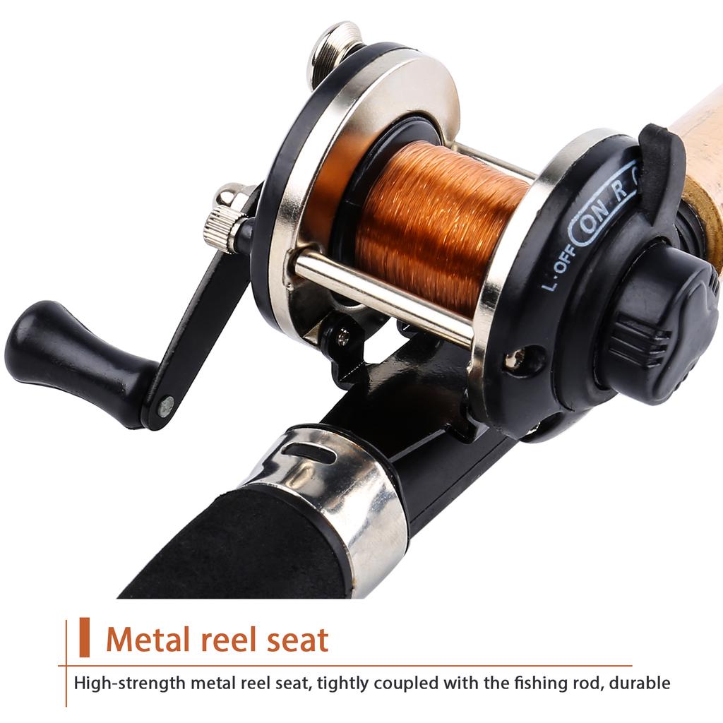 Мини-катушки для зимней рыбалки с леской из сплава, высококачественная катушка для троллинга