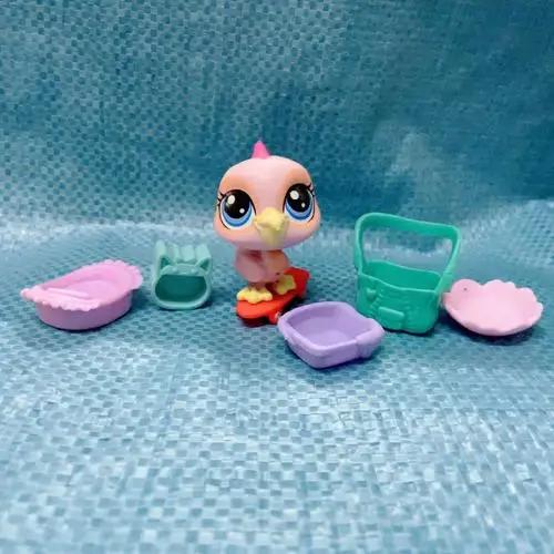 Hasbro Littlest Pet Shop Мультяшная Q-версия Животное Мини-подставки Котенок с короткой шерстью Собака Милый Большеглазый Детские Фигурки Игрушка