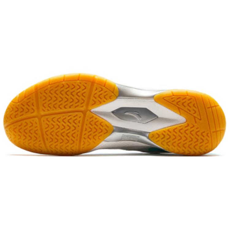 Anta Mesh Shock Absorbing Non-Slip Durable Low-Top Badminton Shoes Men Sneaker White Blue 912424401-1