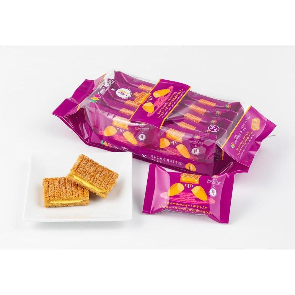 Sugar Butter Sand Tree Royal Sweet Potato Flavor 10 pieces per box 2 boxes Fukuoka origin Cosmetics Price limited