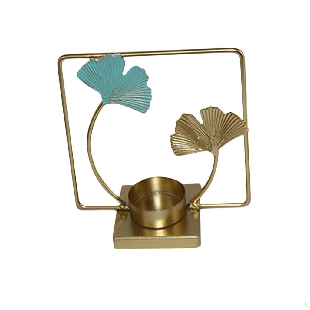 Candleholder Centerpiece Tealight Candle Holder Leaf Decorative Stand for