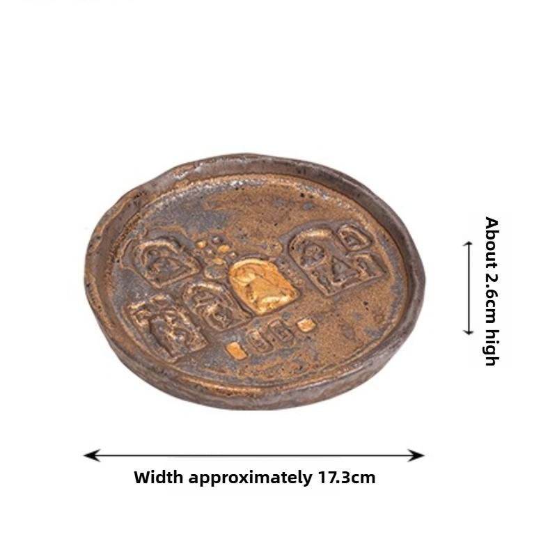 Дуньхуанская культура горшок подставка горшок сухой заварник стол чайный поднос толстая керамическая крышка чаша подставка дно ретро чайный сервиз аксессуары