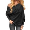 Women Sexy Off Batwing Sleeve Sweater Pullovers Long Sleeve Knitted One Shoulder Spring Autumn