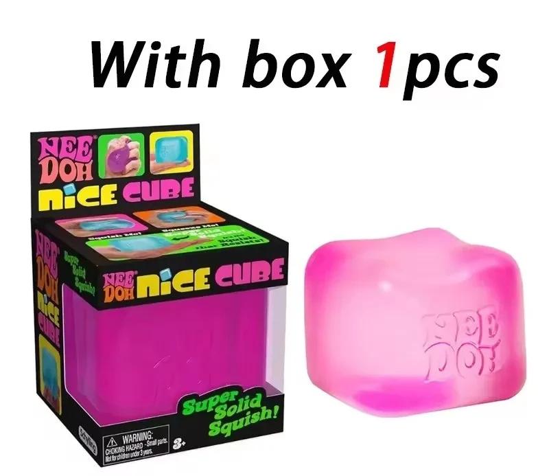 ### Nee Doh Nice Cube Супер-плотный Сквиши Игрушка для снятия стресса Мягкая сжимаемая Фиджет-игрушка Для офисной тревожности Дети Взрослые Подарки