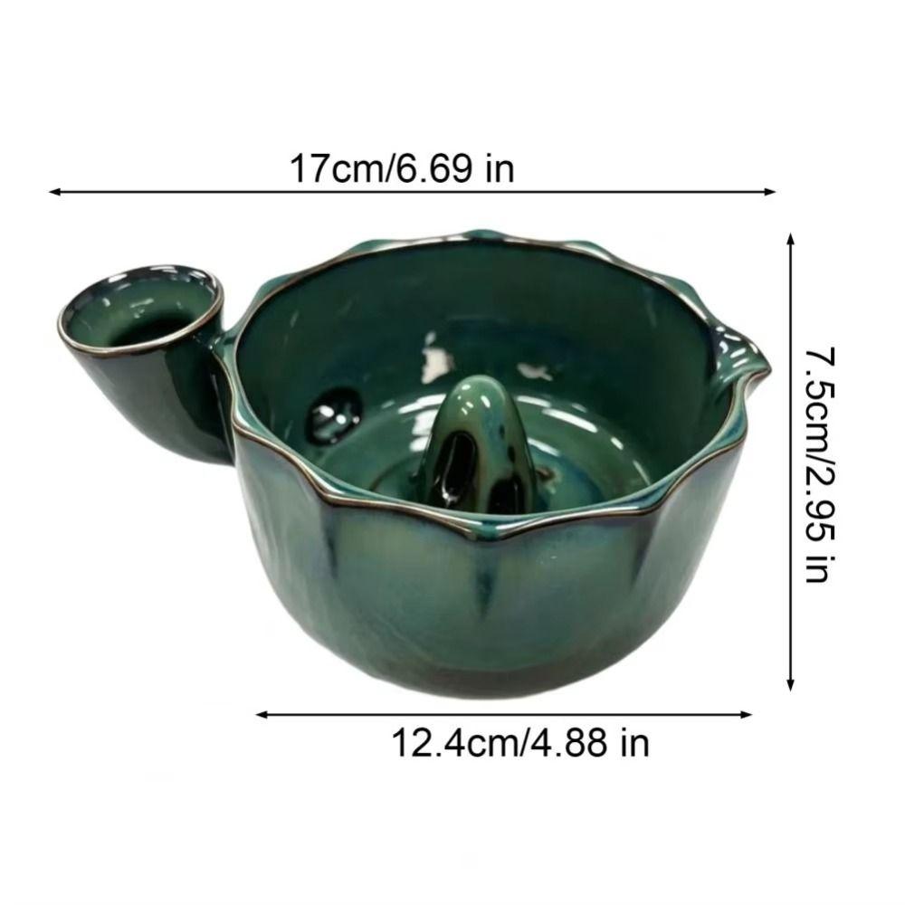 Side Pouring Spout Ceramic Berry Washing Bowl Self-Rotating Fruit Washer Home Cooks