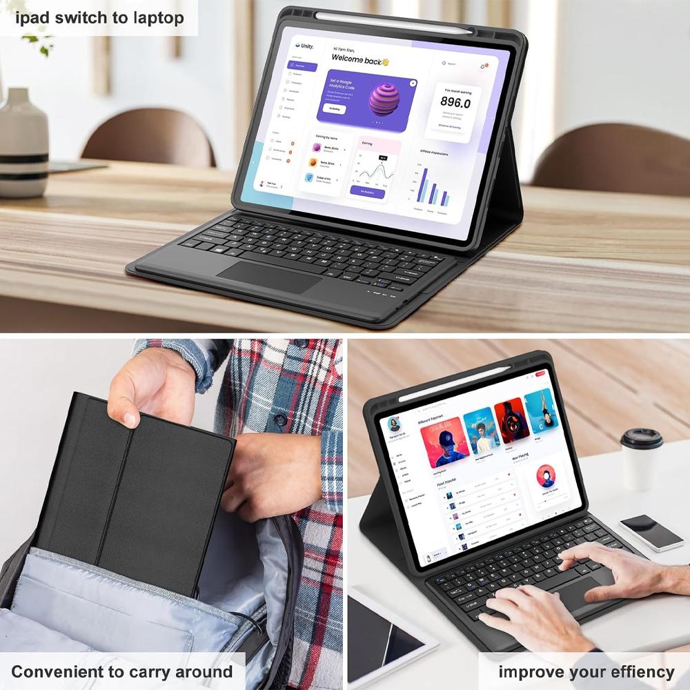 Чехол для Xiaoxin Pad pro 12,7 дюйма, Магнитная крышка-клавиатура Bluetooth для Idea Tab pro 12,7 TB373FU/375FC