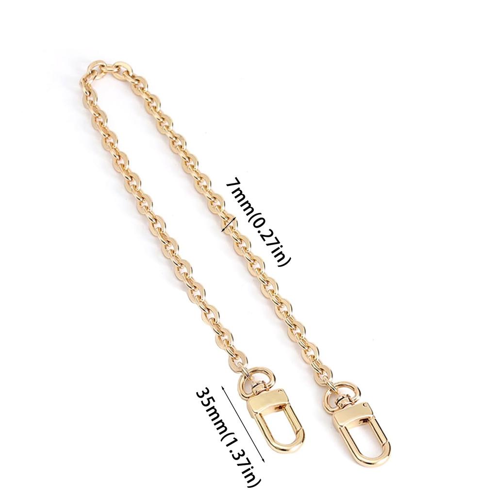 Purse Chain Strap Crossbody Chain Shoulder Bag Replacement Strap with Metal Buckles DIY Purse Making