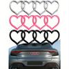 3D Heart Logo Rear Trunk Emblem, ABS Car Badge Decal Sticker 3D Heart Shape Logo Rear Trunk Tail Label Badge Car Replacement