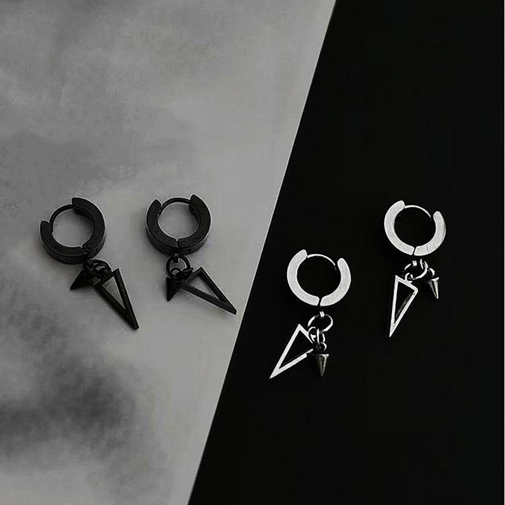 Gift Trendy Hip Hop Punk Stud Earrings Men Gothic Earrings Dangle Earrings Korean Style Earrings