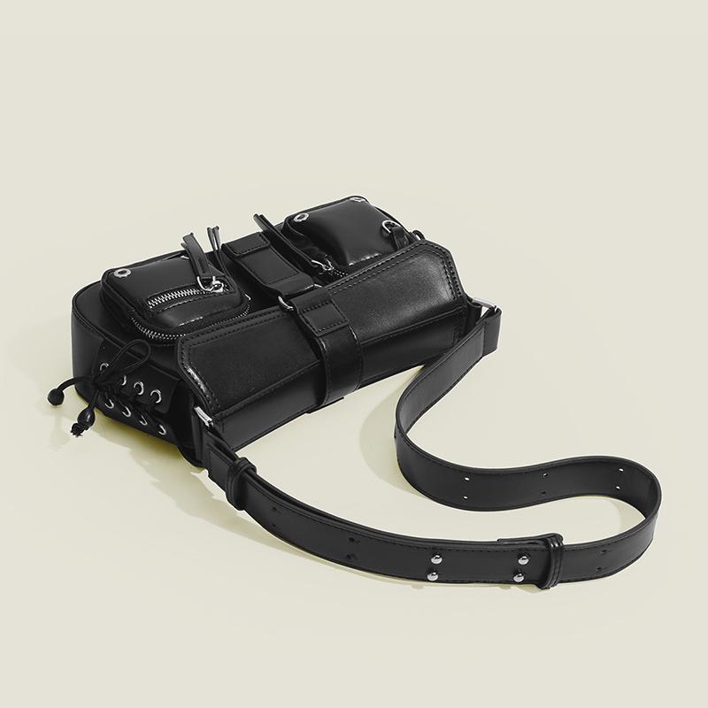 Yogodlns Готическая панк крутая женская сумка подмышки для девочек сумки через плечо модный дизайн из искусственной кожи женские винтажные маленькие сумки-тоут