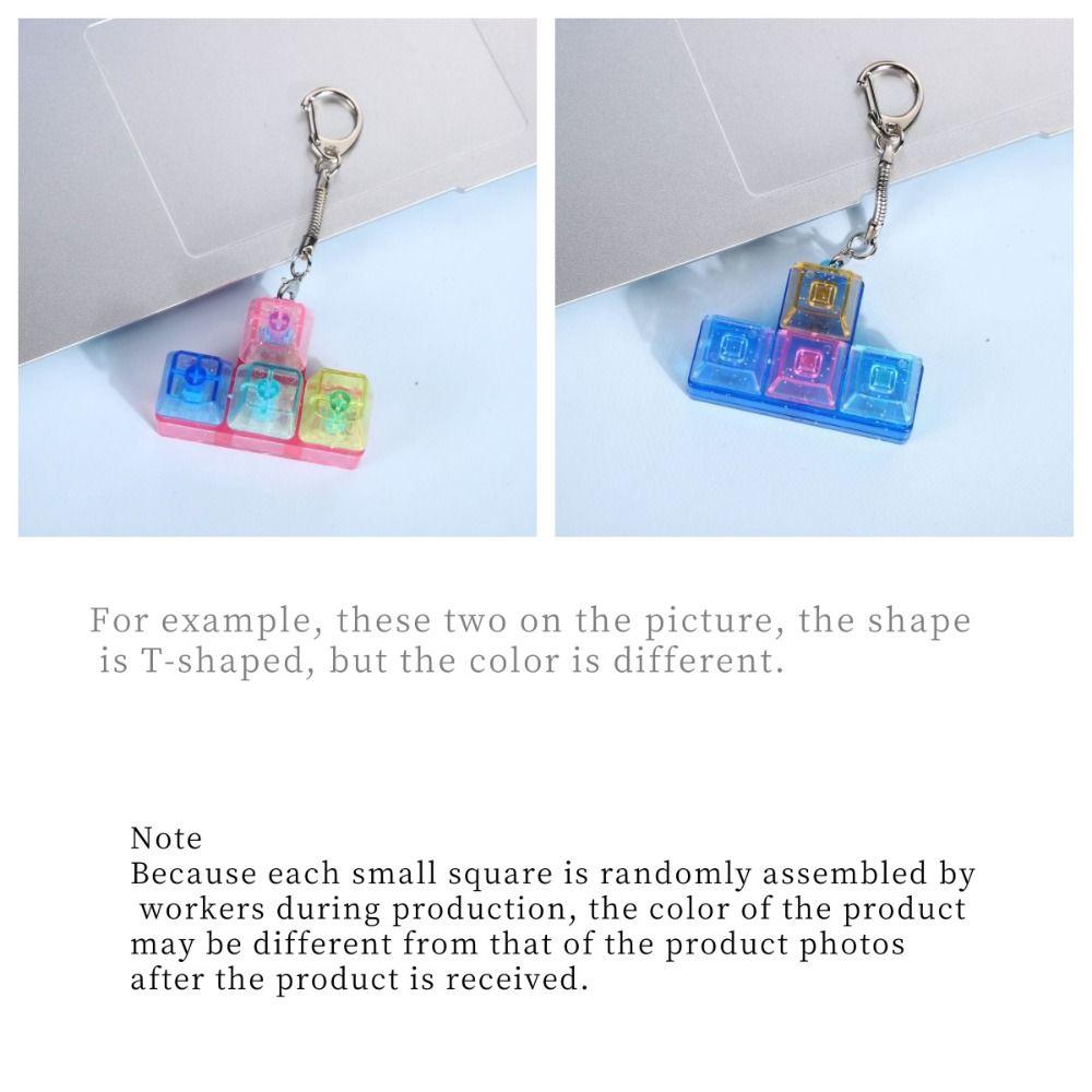 Fingertip Button Button Keychain Toy Button Cap Keyboard Keychain Children Adult