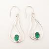 Зеленый Изумруд Драгоценный камень 925 Серебро Ручная работа Висячие Серьги Новые Ювелирные изделия EE-139-4