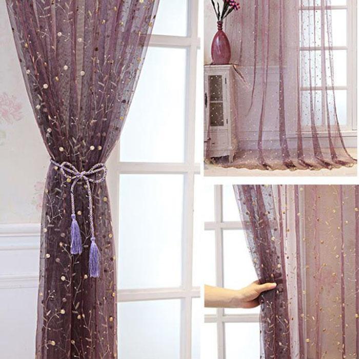 Занавеска на балкон, окно, занавеска на эркер, занавеска с вышивкой, занавеска на окно, занавеска для спальни, карниз для штор