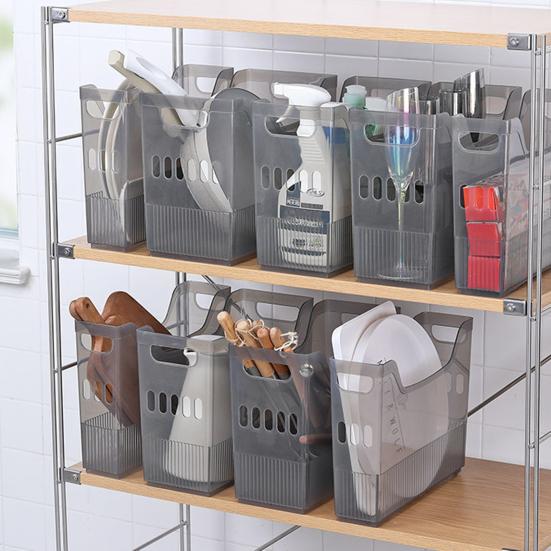 Кухонный ящик для хранения со встроенным шкивом, пластиковый футляр для хранения бумаги для скрапбукинга, прозрачный ящик для хранения