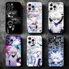 Hunter X-Hunters Killua Soft Phone Case for iPhone 16 16E 17 Air 15 Pro Max 14 Plus 13 Mini 11 12 7 Black Cover Back Shell