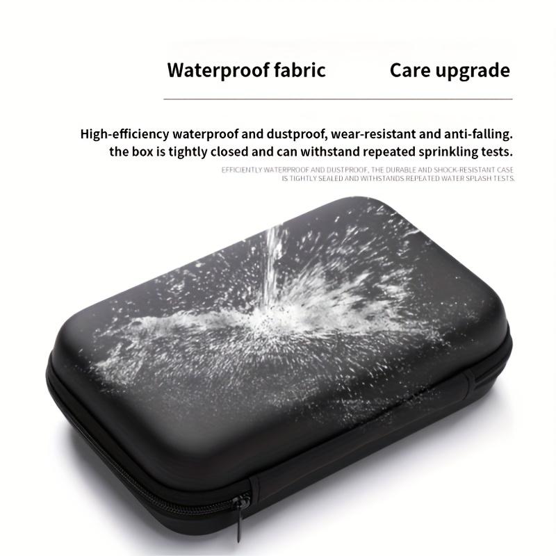 Сумка для хранения EVA, Сумка для хранения цифровых устройств EVA, Гладкая и устойчивая к пятнам, Органайзер для цифровых аксессуаров, Портативный чехол на молнии для кабелей