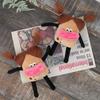 Short Plush Sausage Mouth Plush Keychain Sausage Mouth Doll Sausage Mouth Doll  Bag Pendant
