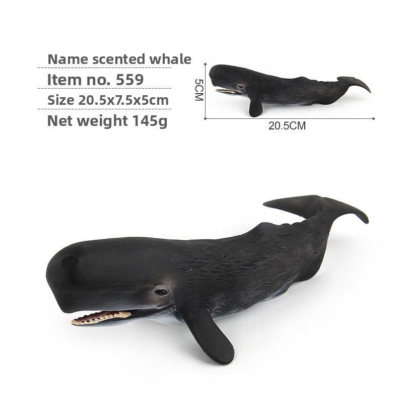 Blue Whale Marine Animal Pvc Model Collection For Kids Educational Display Toys